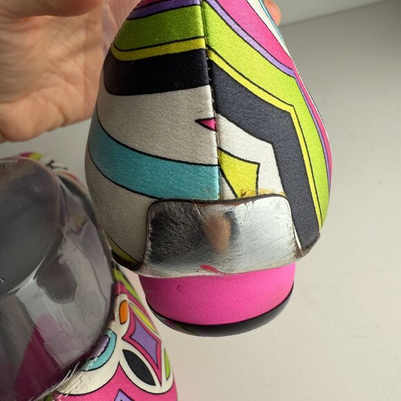 Emilio Pucci Vintage Y2K Satin Ballet Flats Size EU 38.5 US 8 - Picture 10 of 11